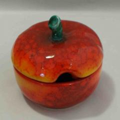 Gmundner Keramik-Dose/Apfel