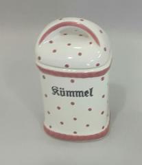 Gmundner Keramik-Dose/Gewrz eckig  Kmmel